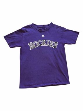 Colorado Rockies Troy Tulowitzki Jersey T-Shirt 🟣⚫️⚪️⚾️Youth Small